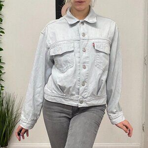 Levi's Long Sleeve Button-Up Denim Jacket Chest Pocket Size S Blue